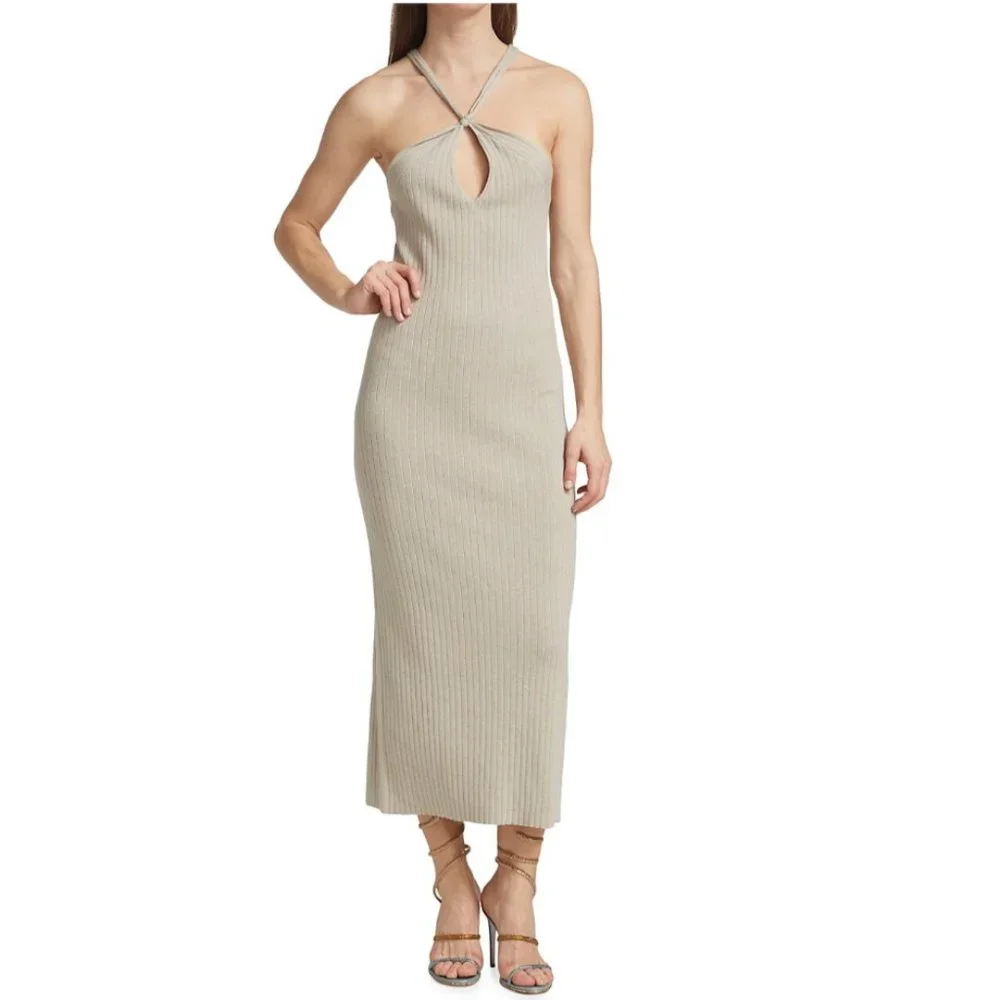 NEW $258 Bailey 44 Rylan Halter Sweater Dress, Size: Small - Picture 3 of 14